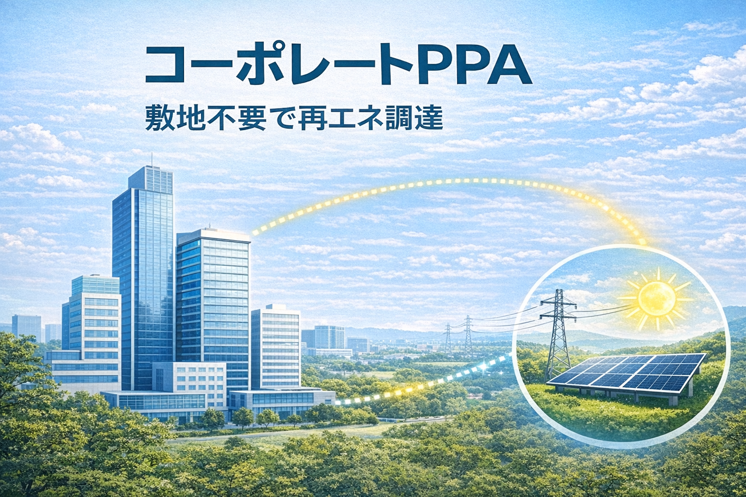 コーポレートPPA｜敷地不要で再エネ調達
