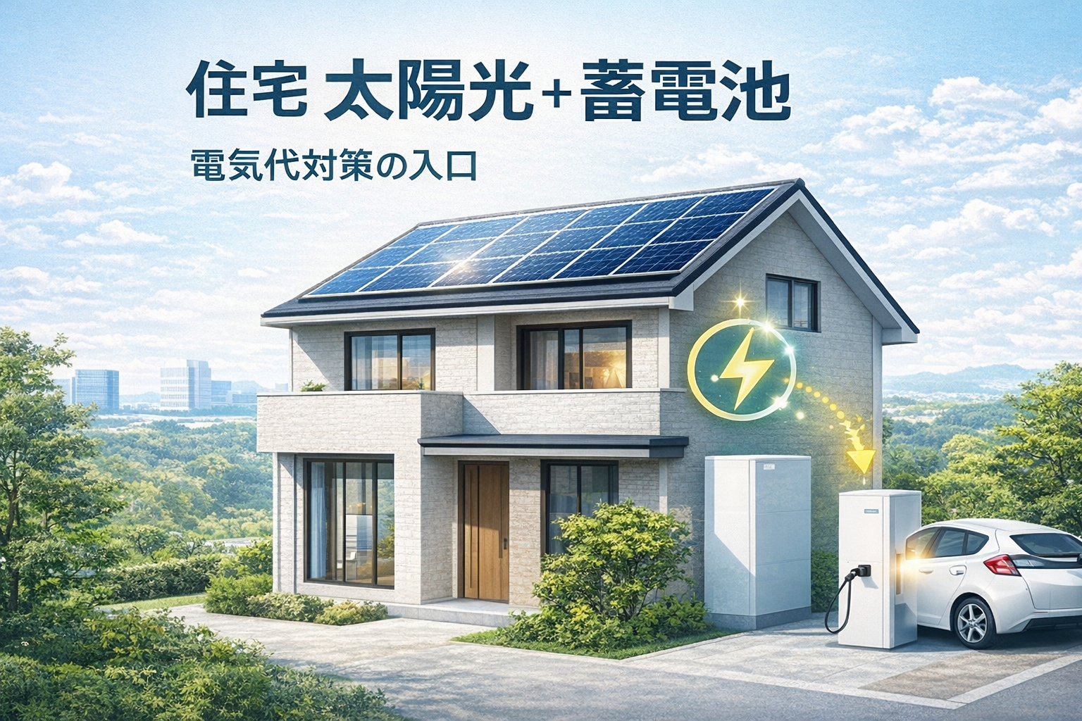 住宅 太陽光＋蓄電池｜電気代対策の入口